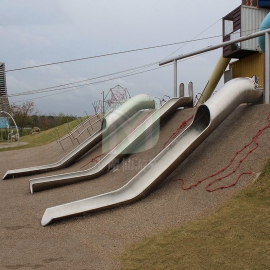 戶(hù)外商場(chǎng)大型不銹鋼滑梯兒童滑梯非標(biāo)游樂(lè)設(shè)備定制