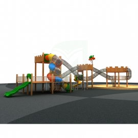 滑梯定制大型商場淘氣堡寶寶滑梯幼兒園兒童娛樂設(shè)備木制組合滑梯