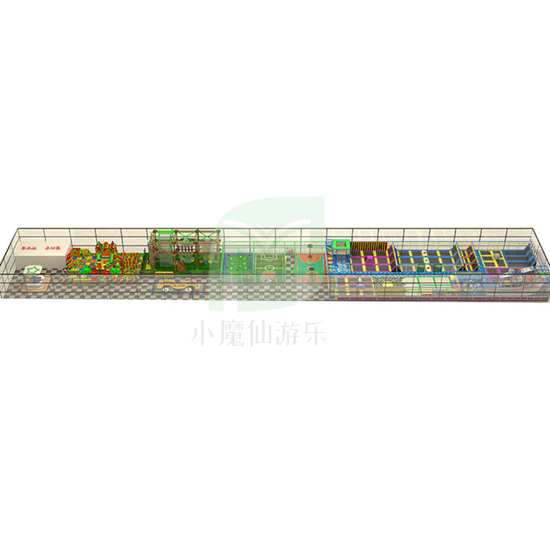 大型蹦床公園室內(nèi)兒童樂(lè)園游樂(lè)場(chǎng)設(shè)備粘粘樂(lè)成人跑酷超級(jí)大蹦床