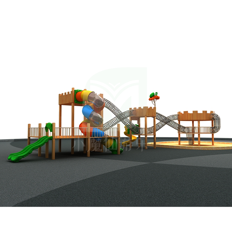 滑梯定制大型商場淘氣堡寶寶滑梯幼兒園兒童娛樂設(shè)備木制組合滑梯