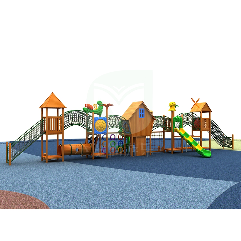 幼兒園大型木質(zhì)滑梯戶外實(shí)木兒童游樂(lè)設(shè)施室外多功能組合滑梯